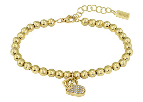 Charming gold-plated bracelet with crystals Beads 1580287