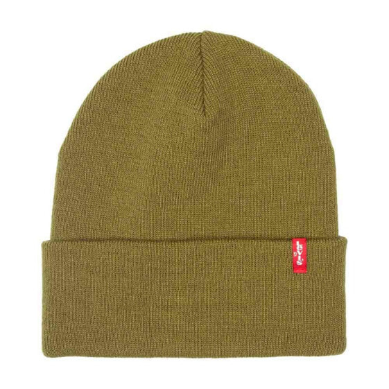 LEVIS ACCESSORIES Slouchy Red Tab Beanie