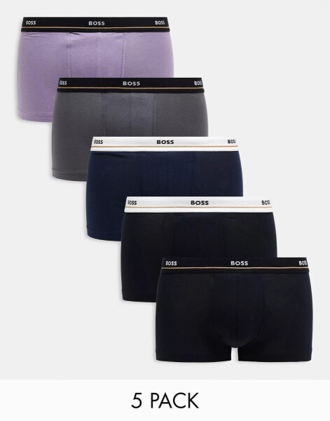 Boss Bodywear 5 pack trunks in multi