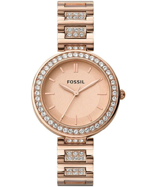 Women's Karli Three Hand Rose Gold Stainless Steel Watch 34mm