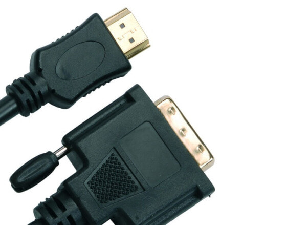 Jou Jye AVC 132 - 7.5 m - HDMI Type A (Standard) - DVI-D - Male - Male - Gold