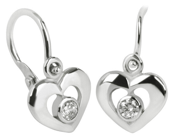 Children´s Earrings White Gold Hearts 236 001 00988 07