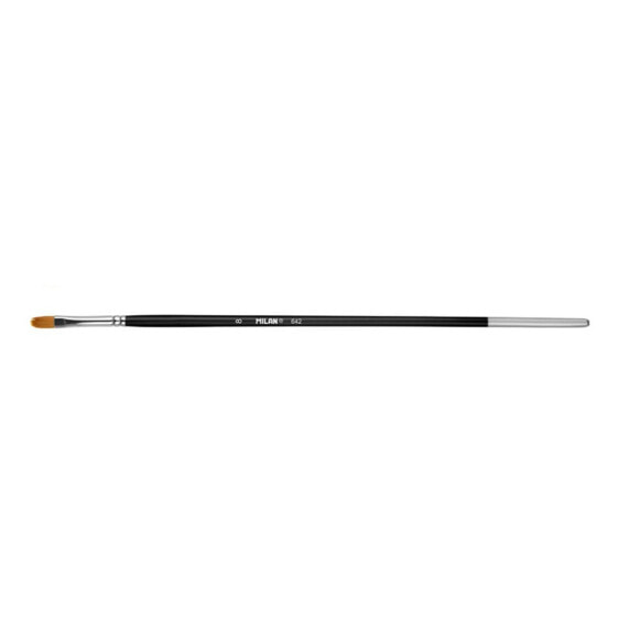 Кисти для рисования с длинной ручкой MILAN Polybag 6 Premium Synthetic CatS Tongue, 642 Nº 8