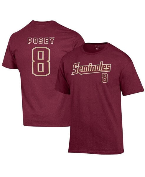 Men's Buster Posey Garnet Florida State Seminoles Name and Number T-shirt