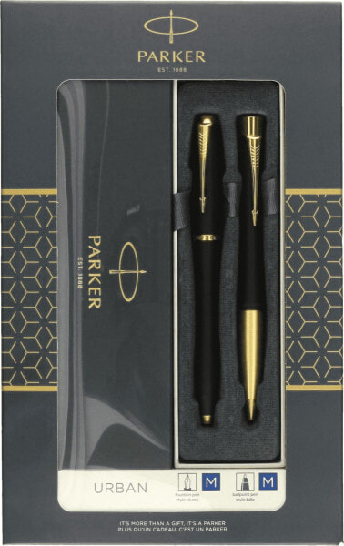 Parker ZESTAW PIÓRO WIECZNE+DŁUGOPIS URBAN CZARNY GT 2093381