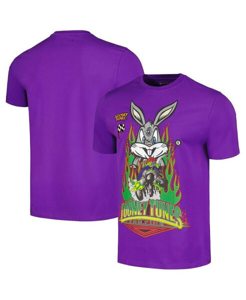 Men's and Women's Bugs Bunny Purple Looney Tunes 3-Eyed Bugs T-shirt