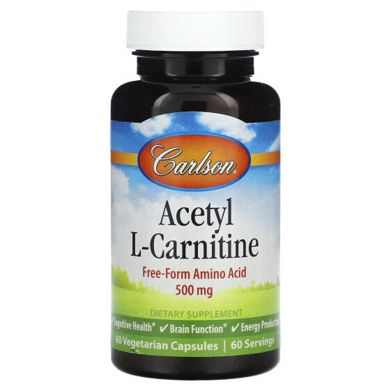 Acetyl L-Carnitine, 500 mg, 60 Vegetarian Capsules