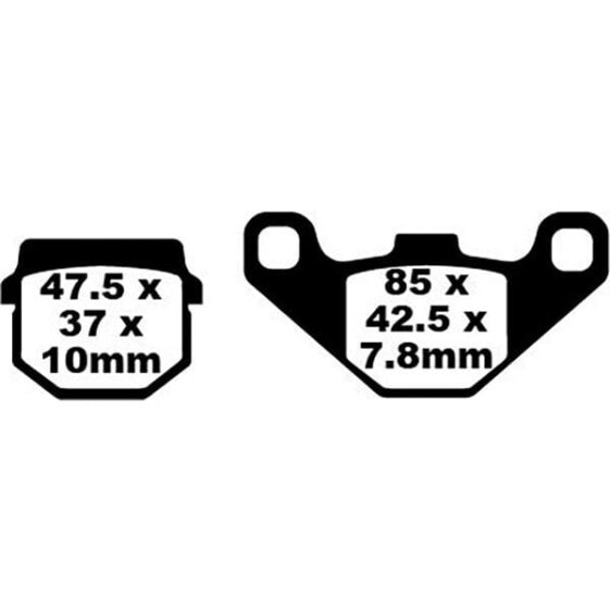 EBC SFA Series Organic SFA083/2 Brake Pads