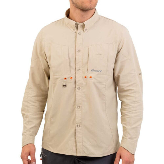 Рубашка для рыбалки с защитой от солнца GRAFF 807-KO-CL-10 с UPF50