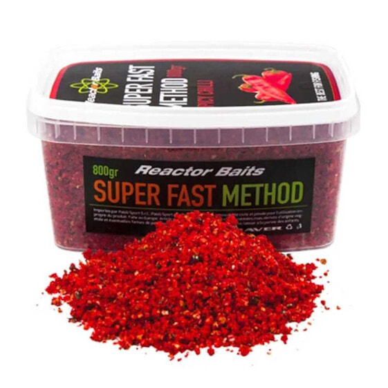 REACTOR BAITS Super Fast Method 800g Spicy Chili Groundbait