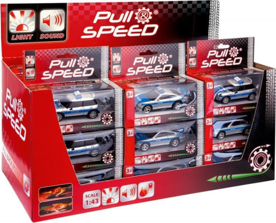 Машинка Pull&speed Carrera Sound & Light Police разные модели