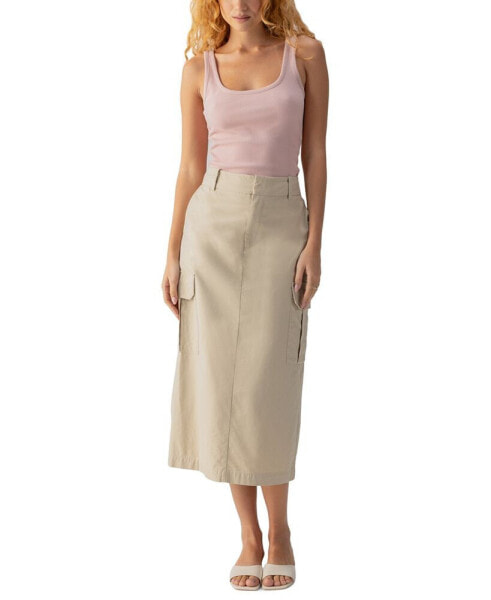 Women's Essential Midi Cargo Skirt