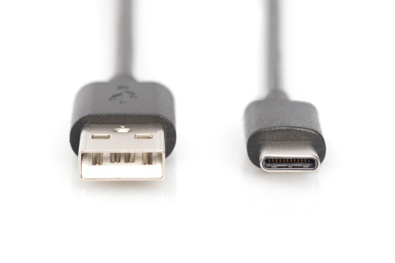 DIGITUS USB Type-C connection cable, Type-C to A