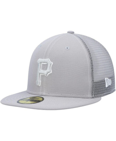 Men's Gray Pittsburgh Pirates 2023 On-Field Batting Practice 59FIFTY Fitted Hat