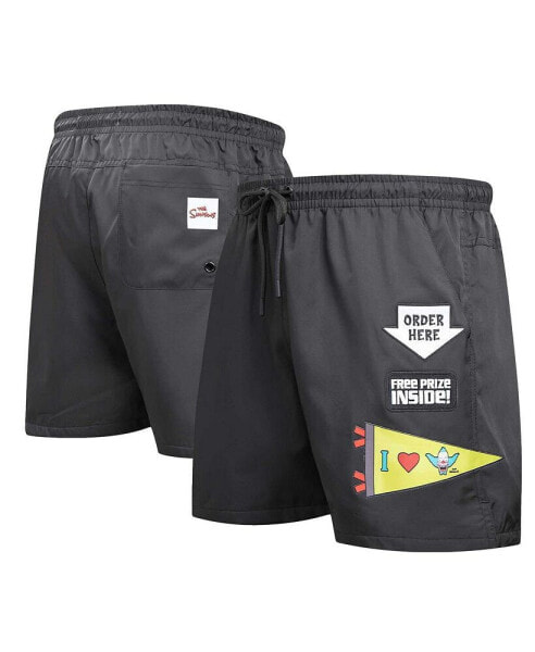 Men's Black The Simpsons Krusty Free Prize Shorts