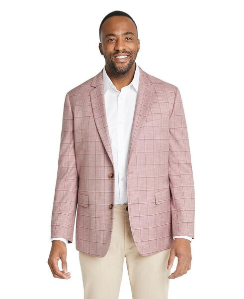 Big & Tall Johnny g Holland Check Stretch Blazer