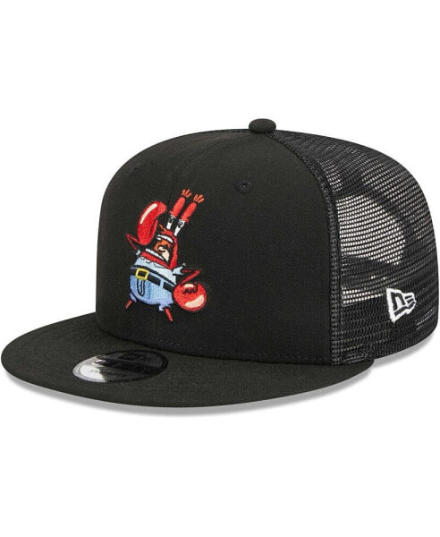 Men's Black SpongeBob SquarePants Mr. Krabs Trucker 9FIFTY Snapback Hat