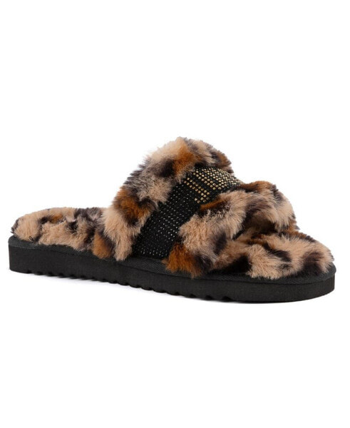 Women's Halo Faux Fur Slip-On Slippers