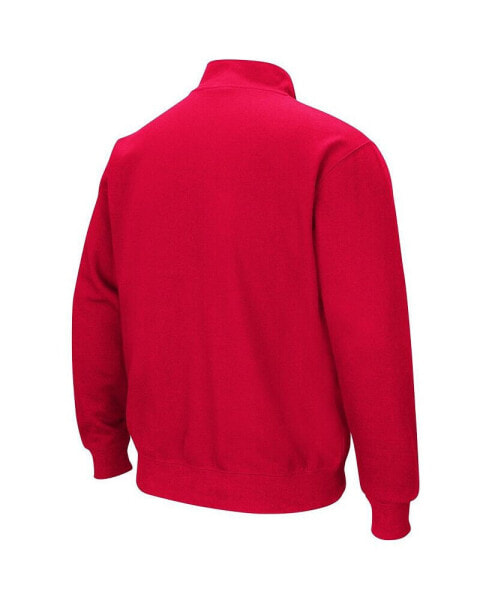 Men's Red Bradley Braves Tortugas Quarter-Zip Sweatshirt