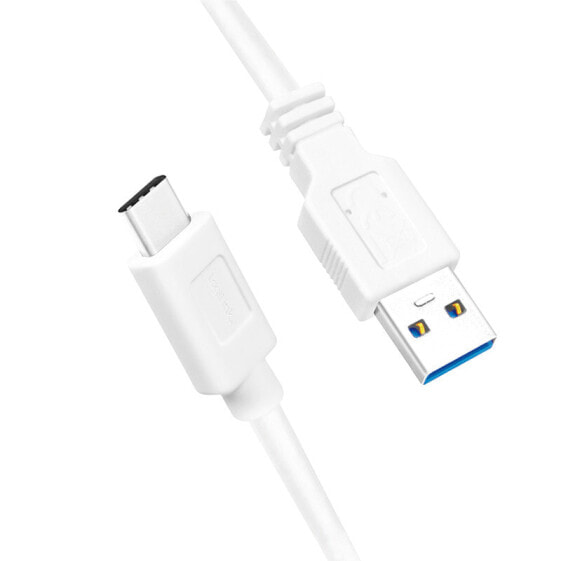 LogiLink CU0175 - 1.5 m - USB A - USB C - USB 3.2 Gen 1 (3.1 Gen 1) - 5000 Mbit/s - White