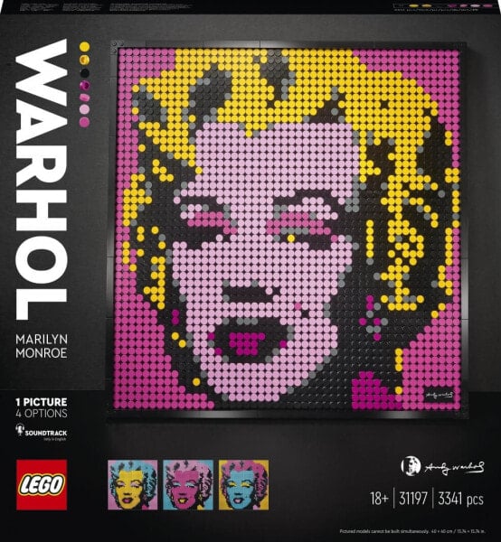 Конструктор пластиковый Lego Мэрилин Монро Энди Уорхола 31197