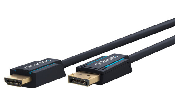 ClickTronic 44927 - 10 m - DisplayPort - HDMI Type A (Standard) - 4.95 Gbit/s - Black
