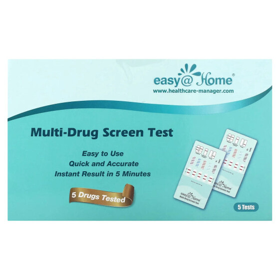 Multi-Drug Screen Test, 5 Tests