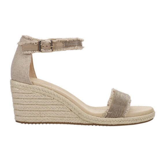 VANELi Layry Chain Espadrille Wedge Womens Beige Casual Sandals LAYRY-312685