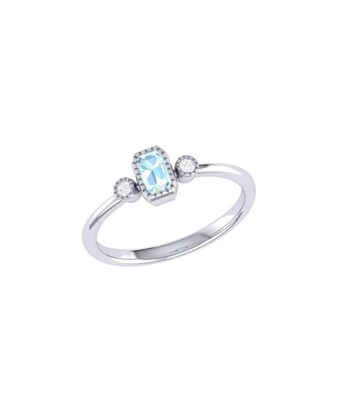 Кольцо LuvMyJewelry Emerald Aquamarine Diamond