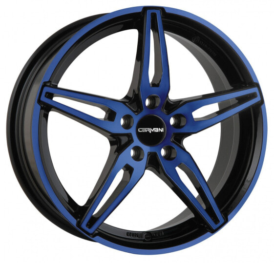 Колесный диск литой Carmani 15 Oskar blue polish 7.5x18 ET39 - LK5/112 ML66.6