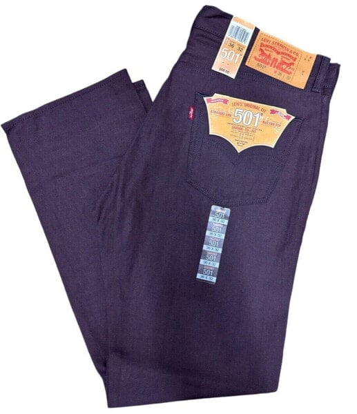 Levis 501 Shrink To Fit Button Fly Jeans Straight Leg Color Berry 005011981