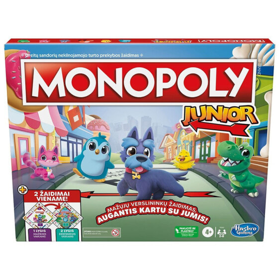 KO Monopoly Board Game Junior 2 Games In 1 In Lithuanian Lang doll