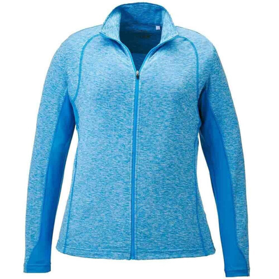 Page & Tuttle Heather Colorblock Layering Jacket Womens Blue Casual Athletic Out