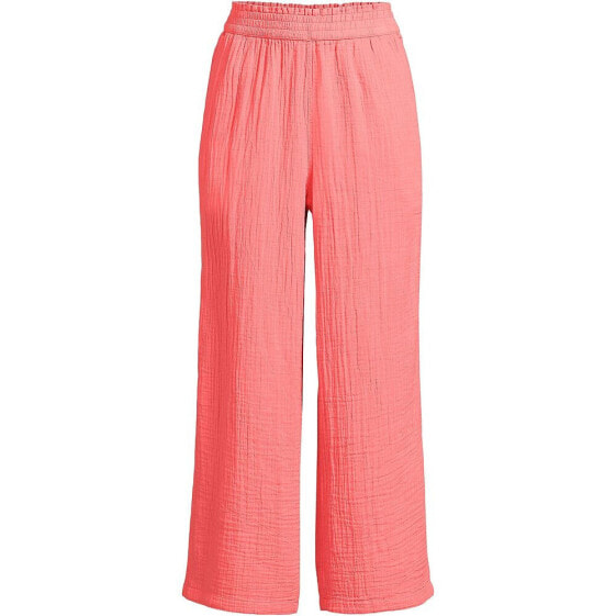 Women's High Rise Gauze Crop Pants