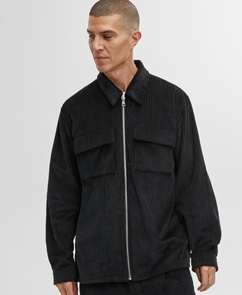 Men's Relaxed-Fit Cord Shacket, Created for Macy's