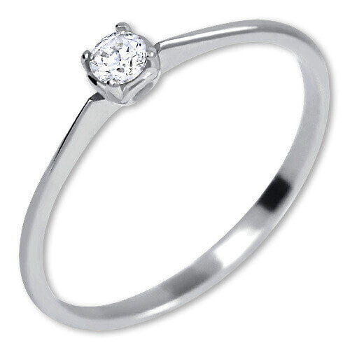 White Gold Engagement Ring with Crystal 226 001 01036 07