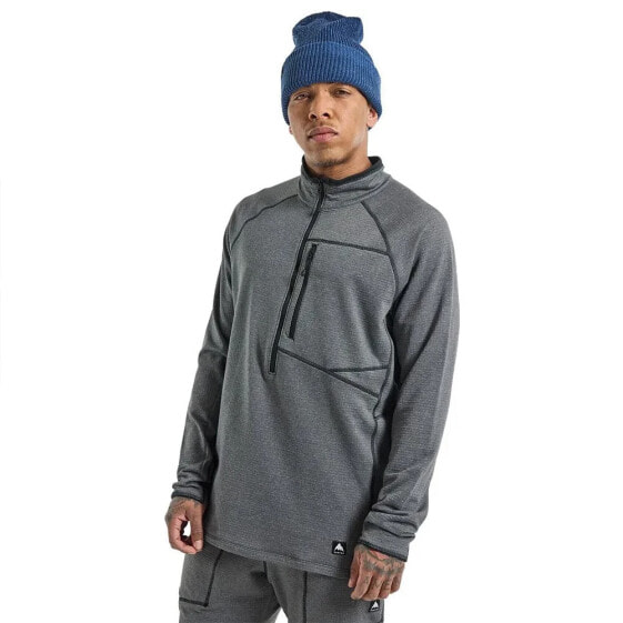 BURTON Stockrun Grid half zip sweatshirt