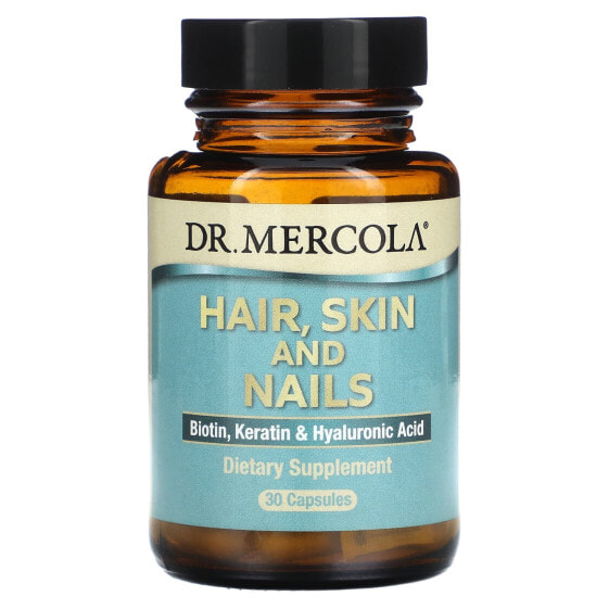 Витамины и БАДы для здоровья кожи Dr. Mercola Hair, Skin and Nails, 30 капсул