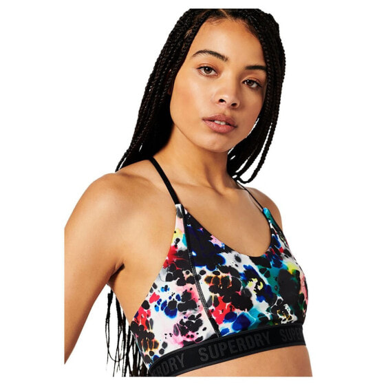 SUPERDRY Train Mid Impact Elastic Bra Sports Bra