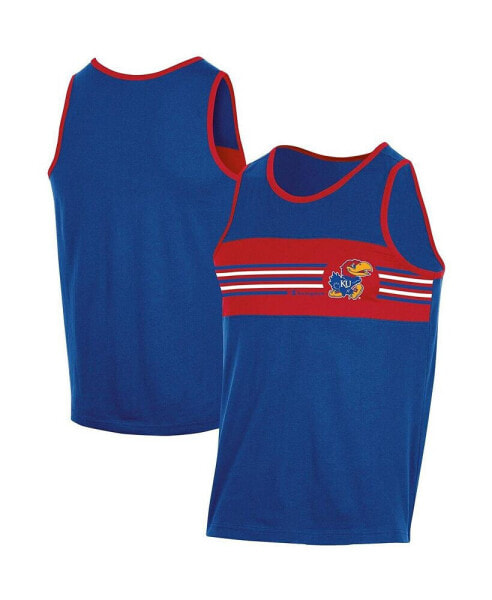 Men's Royal Kansas Jayhawks Colorblock Tank Top