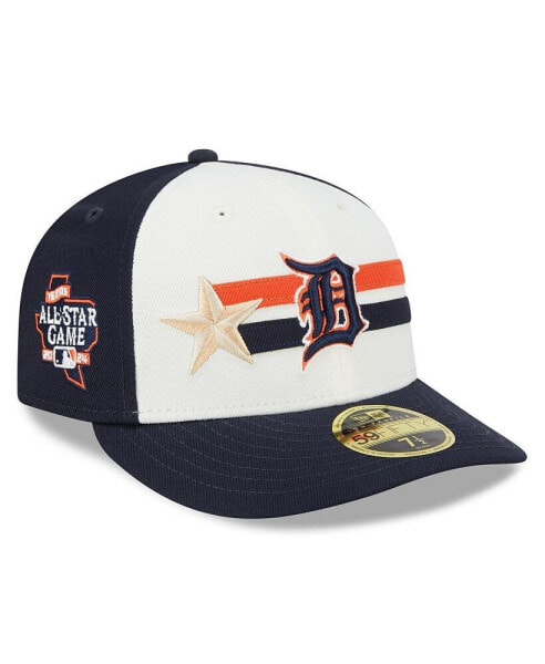 Men's Cream/Navy Detroit Tigers 2024 MLB All-Star Game Workout Low Profile 59FIFTY Hat