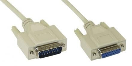 InLine gameport extension cable DB15 male / female 2m - molded