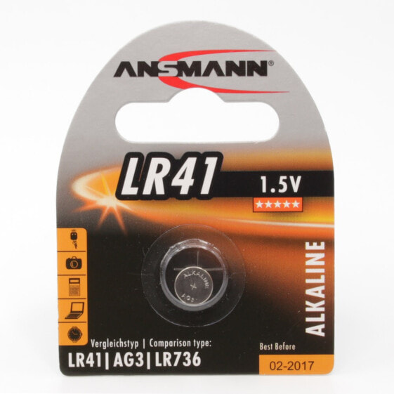 Одноразовая батарейка ANSMANN® 5015332 - щелочной - 1.5 V - 1 шт. - Серебро - 3 мм