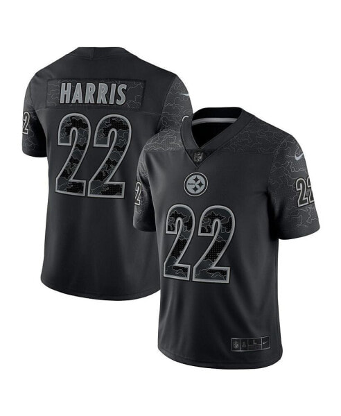 Men's Najee Harris Black Pittsburgh Steelers RFLCTV Limited Jersey