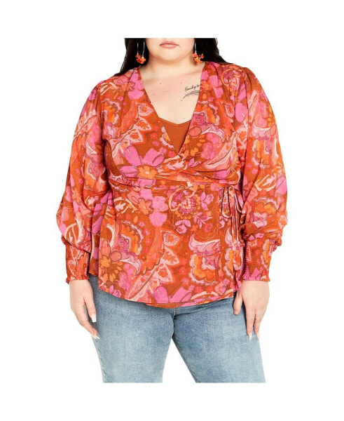 Plus Size Alexis Print Top