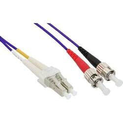InLine Fiber Optical Duplex Cable LC/ST 50/125µm OM4 1m
