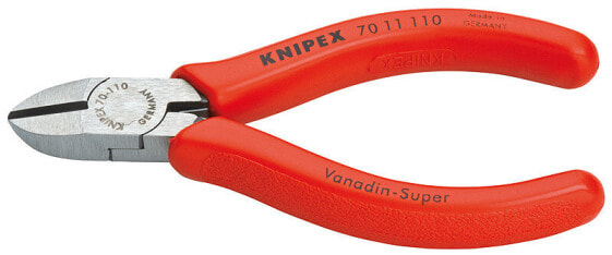 KNIPEX 70 11 110 - Diagonal-cutting pliers - Chromium-vanadium steel - Plastic - Red - 11 cm - 91 g