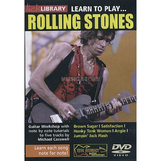 Roadrock International Lick Library: Learn To Play Rolling Stones DVD