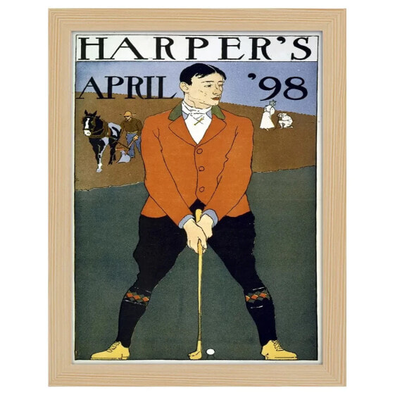 Bilderrahmen Poster Harper's April 1898