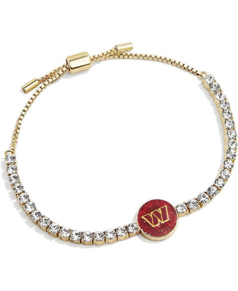 Women's Gold Washington Commanders Pull-Tie Tennis Bracelet